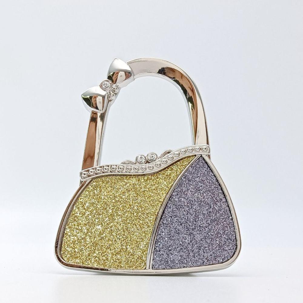 Pretty Foldable Purse Hook for Women Creative Durable Table Hanger Portable Handbag Hook for Table