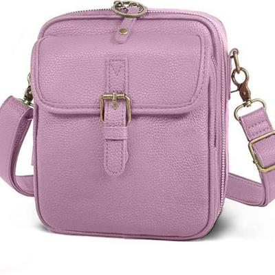 Retro Skórzana Torba Listonoszka Crossbody - Wszechstronna, Casualowa, Jednoramienna Torebka na Telefony Komórkowe