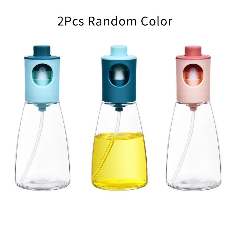 Olive Oil Vinegar Soy Sauce Spray Bottle Set, Kitchen Glass Condiment Bottles, Barbecue Baking Essential Tools