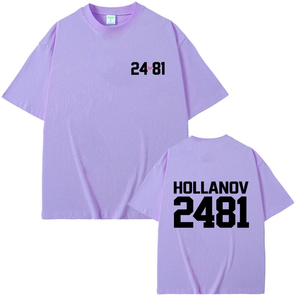 Heated Rivalry Shane Hollander Ilya Rozanov Hollanov 2481 Graphic Tshirt Men Women Clothing Casual Tshirt Male Vintage Tees