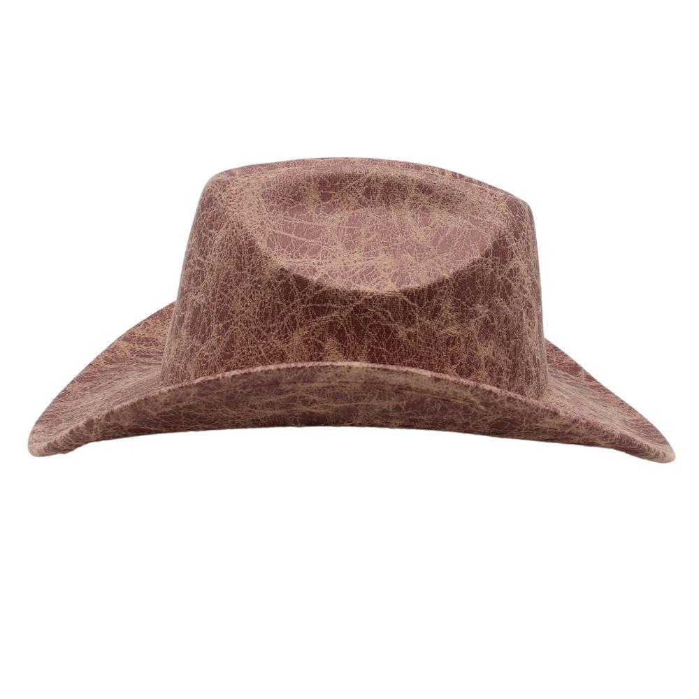 Warped Edge European And American Top Hat Western Cowboy Hat Texture Jazz Hat Felt Hat Handsome Top Hat Men And Women