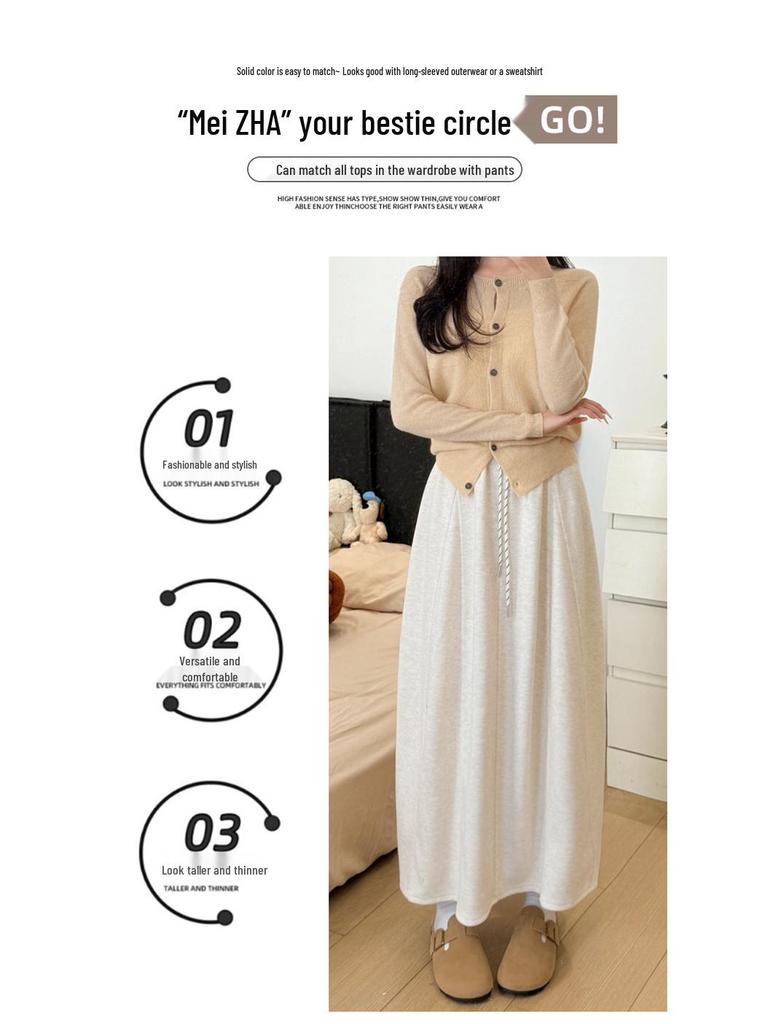 Women's Plus Size Quick-Dry Floral A-Line Midi Skirt - Trendy Summer Workwear 2026 Collection (Pumpkin)