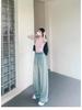 Women's High-Waisted Wide-Leg Ice Silk Jeans: Elastic Waist, Loose Fit, Slimming, Summer-Ready, Floor-Length.