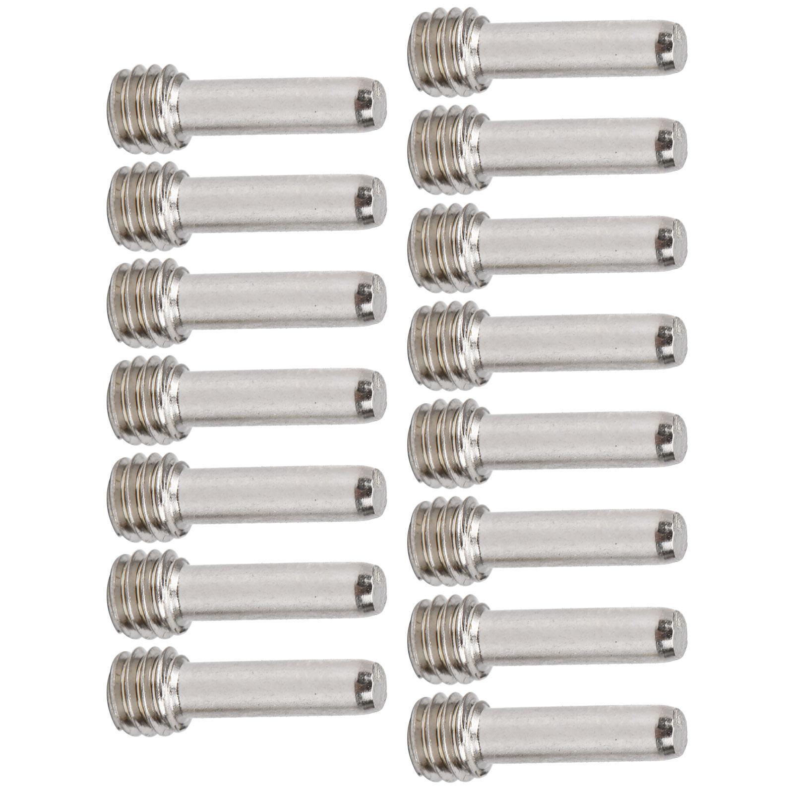 

Набор из 15 шт. винтов с шестигранной головкой M4 из нержавеющей стали, крепежные элементы без головки для моделей радиоуправляемых автомобилей, серебристый 11,3 мм