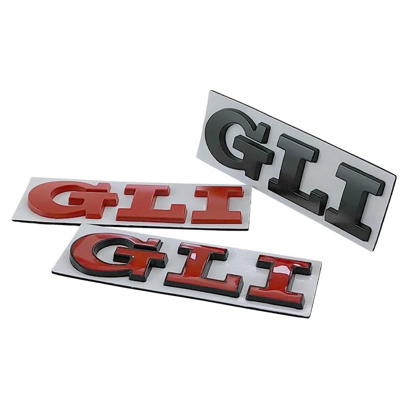 2026 Hot For VOLKSWAGEN VW 3D Metal Logo GLI Emblem Letters Badge Car Rear Trunk Sticker for Volkswagen VW Golf Bora Jetta MK4 M