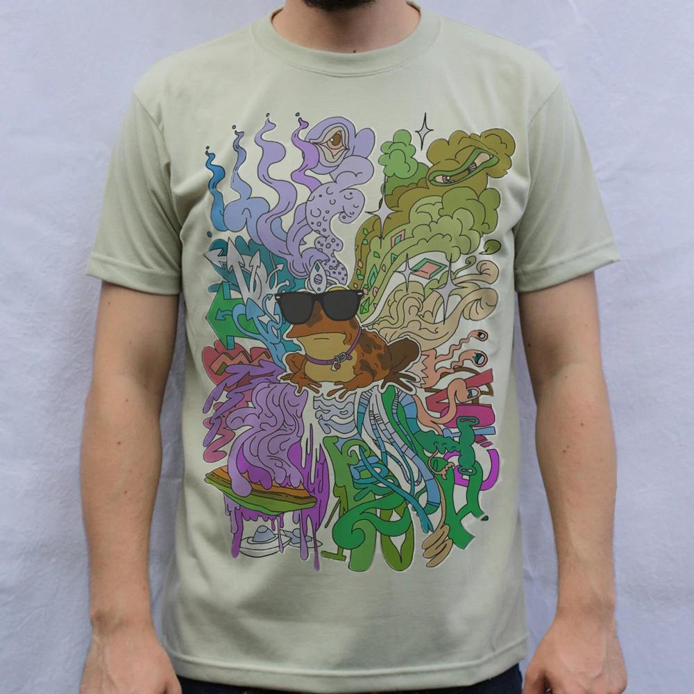 Hypnofrog Psychedelic Artwork T-Shirt S
