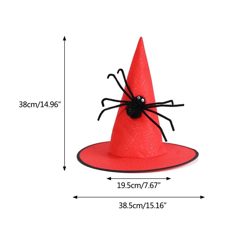 Party Hat Witch Hat Spider Adult Costume Wizard Hat Magican Hat Cap Halloween Witch Hat Halloween Witch Costume