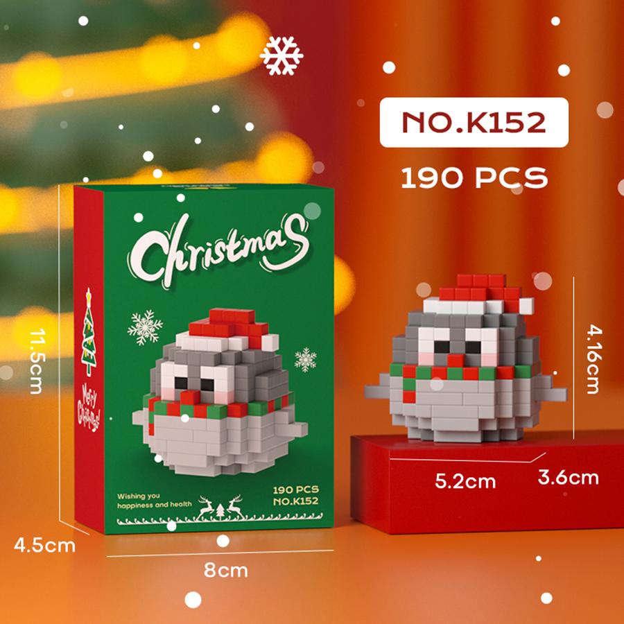Christmas Toys Mini Santa Claus Building Blocks Micro Bricks Educational Toys For Kids Christmas Gifts