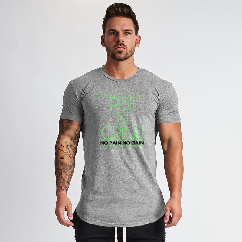 Do The Work New Brand Cotton Men Summer Gym Sports Bodybuilding and Fitness Printed O-neck Slim Fit Tee Shirt Homme