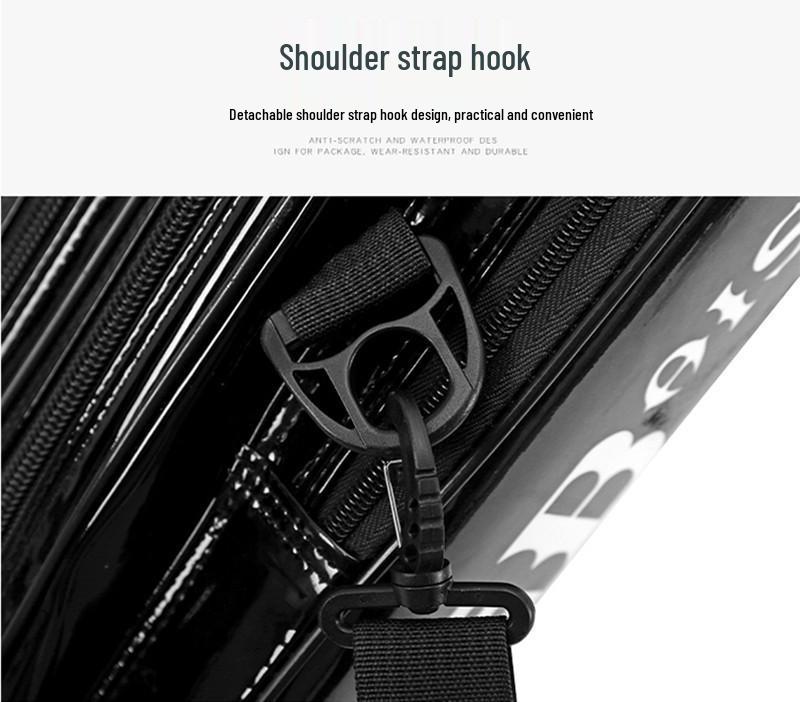 Waterproof Leather Fishing Rod Bag with Stand, Large Capacity, 2-3 Layer Hard Shell for Outdoor Use