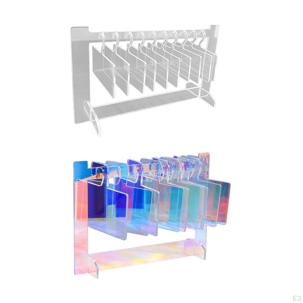 Display Rack with 10 Shelves Nail Hanger Shelf Tools Storage Holder Stand