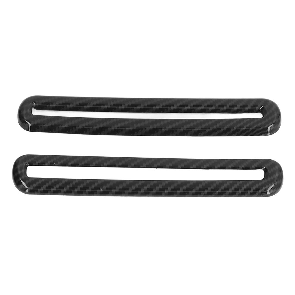 2PCS Car Door AC Outlet Vent Trim Carbon Fiber Style Replacement for Dodge Challenger 2015?2021