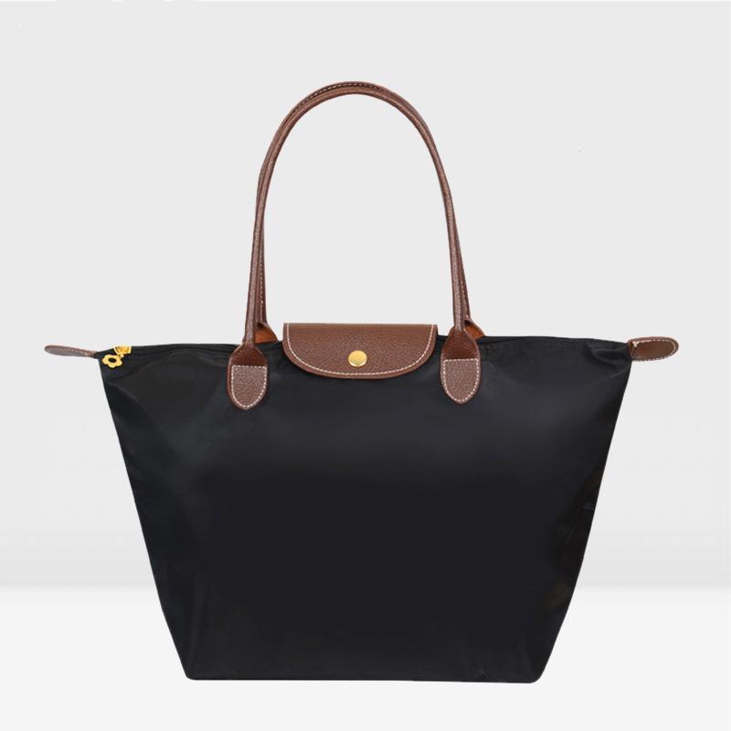 Women's Nylon Folding Shoulder Bag: Waterproof, Versatile for Gym, Sports, Shopping, and Storage