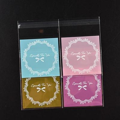 100Pcs Bowknot Self Adhesive Bags DIY Cookie Candy Package Cellophane Gift Bag