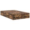 Storage Bed Frame Smoked Oak 120 X 200 Cm