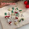 Butterfly Knot Bell Nail Accessories Internet Famous Popular Gold Silver Alloy DIY Christmas Decoration