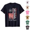 Men's Printed Round Neck T-Shirt Casual Sports Short-Sleeve Top