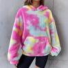 2025 Autumn/Winter Versatile Tie-Dye Fleece Hoodie with Pocket