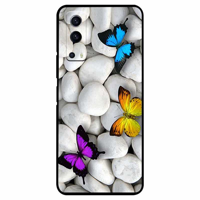 For vivo Y72 5G Case Shockproof Soft silicone TPU Back Cover For vivo Y52 5G Phone Cases for vivoY72 Y 72 52 5G Case Cute Capa
