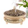 Chinese Mini Incense Burner Pot Table Ornament Decorative Handmade Compact Incense Cone Holder for Livingroom Sturdy