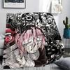 1PC Soul Eater Print Flannel Blanket, High quality Comfortable for All Seasons, Home Decor, Warmth and Comfort, Perfect for Christmas Gifts172