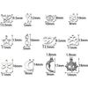 10pcs/lot Stainless Steel Charms Steel Color Pendants Butterfly Tree Heart Charms DIY Lucky Necklace Bracelet Jewelry Making