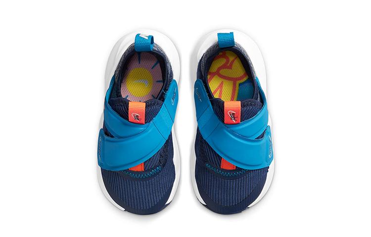 Nike Flex Advance Hook and Loop Low Top Running Shoes Blue Orange Infant And Toddler DB3539-400