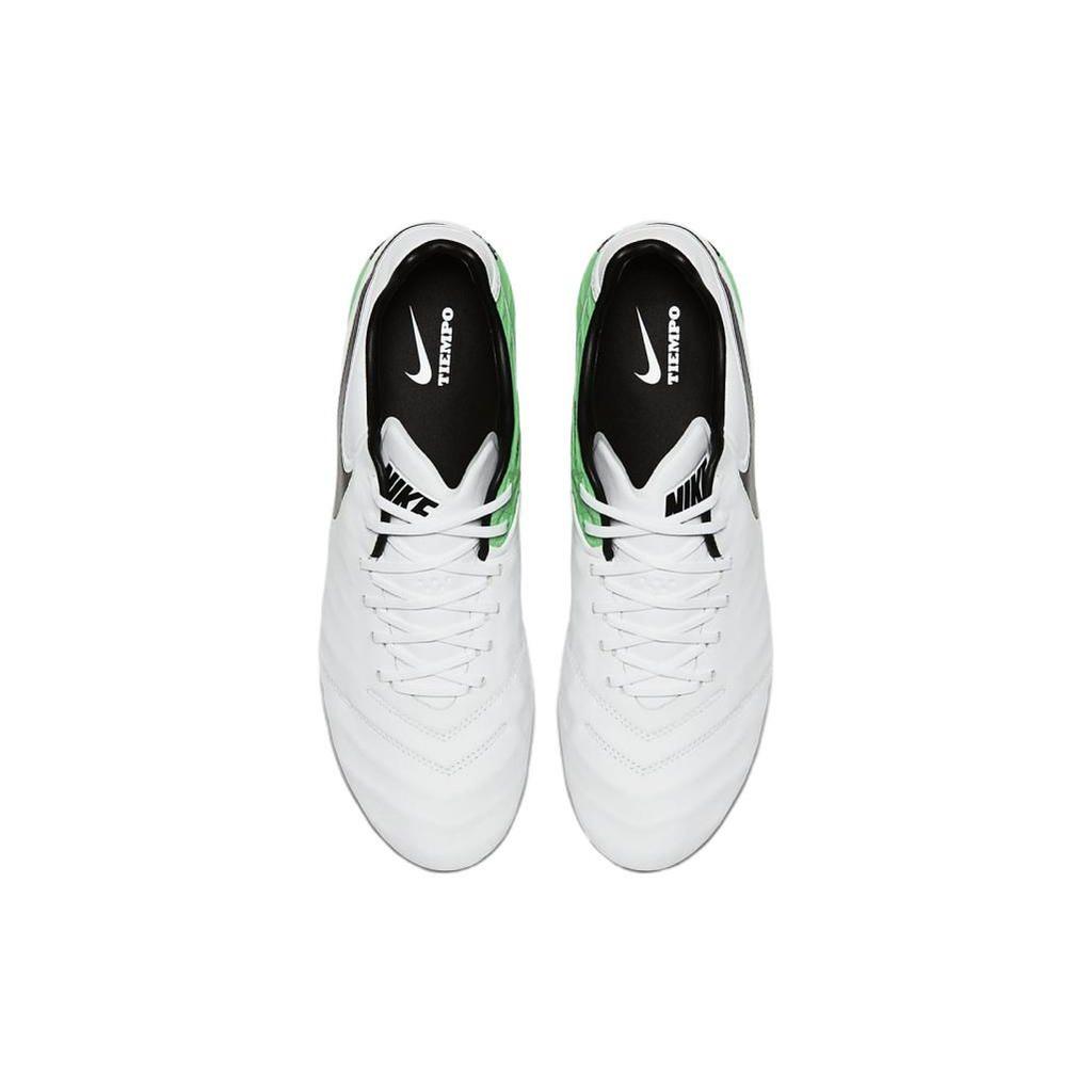 Nike Tiempo Legend 6 FG Herren Fußballschuhe Weiß Schwarz-Elektrogrün 819177-103