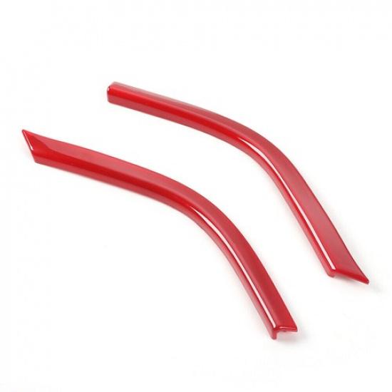Console Side Outlet Vent Frame Strip 2PCS For Jeep Cherokee 2014-2018 Bright Red