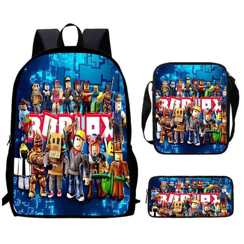 Roblox Printed Backpack, Children'S And Elementary School Bags