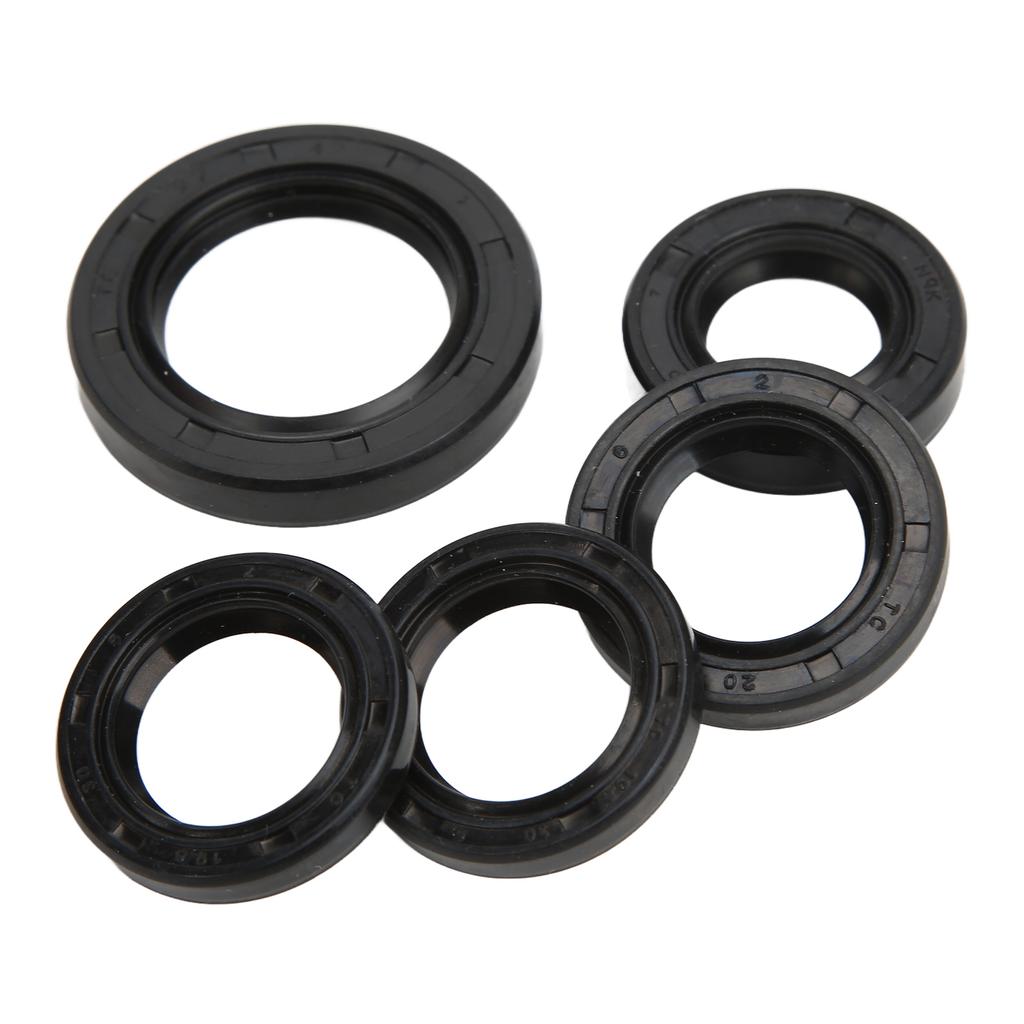 5 szt. Zestaw uszczelniaczy olejowych silnika Gumoodporny na olej do 4-suwowego GY6 49cc 50cc Skuter Moped ATV