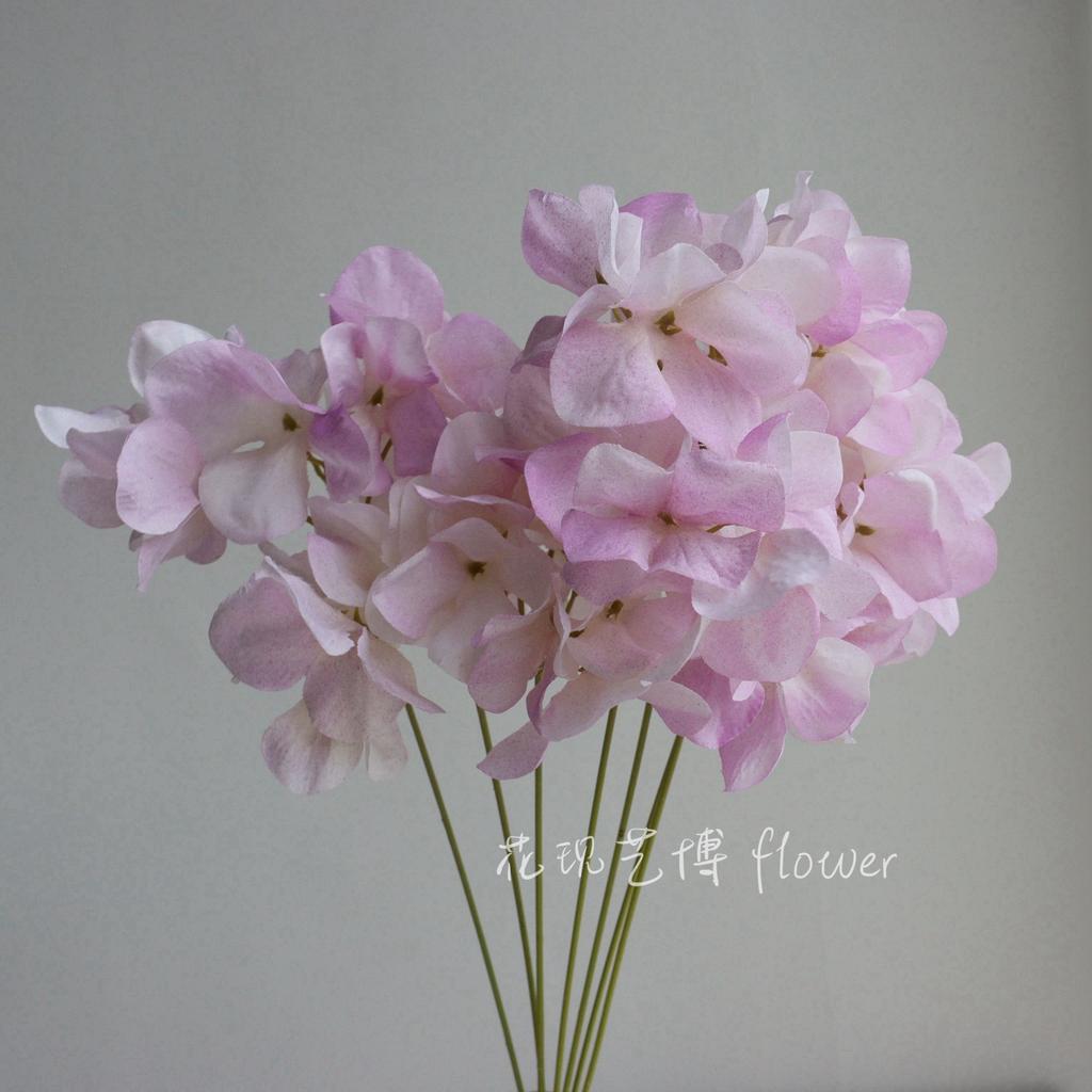 4pcs 7 Branches Hydrangea Artificial Flowers Bouquet Home Wedding Decor Centerpiece Table Arrangement Silk Floral DIY Crafts