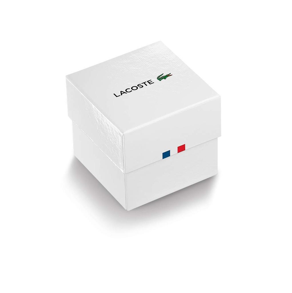 Lacoste Everett Classic Męski Zegarek w Stylu Sportowym, Czarny,