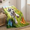 1PC Cute Dalmatian Printed Blanket Soft and Comfortable Home Travel Blanket Adult and Child Warm Blanket Luxury Gifts