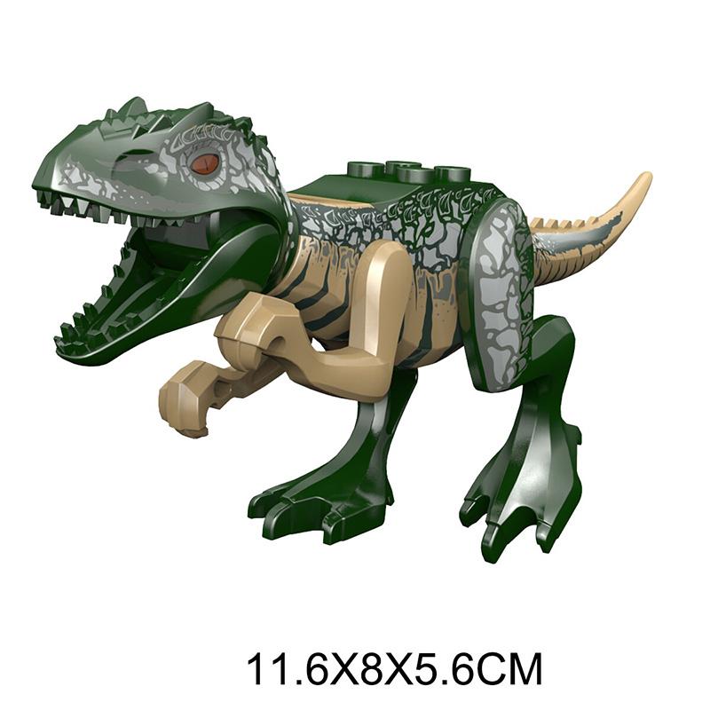Jurassic Dino World Store Dinosaurfigurer Klosser Byggeklosser Velociraptor T-Rex Triceratops Indominus Rex Leker For Barn