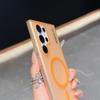 For Magsafe Wireless Charge Case For Samsung Galaxy S25 S24 S23 S22 S21 Plus FE Note 20 Ultra Translucent Shockproof Matte Cover