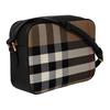 Burberry Borsa a Spalla in Cotone con Logo Piccola da Donna Nera 81140741