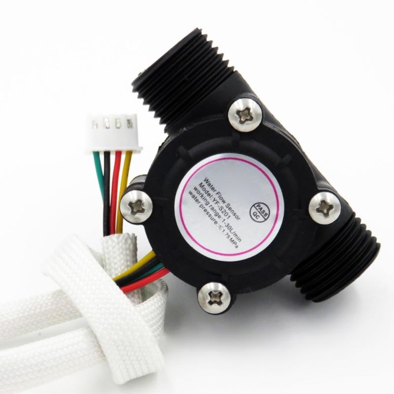 YF-S201 Water Flows Sensors 1.75MPa Flows Sensors 3.5-24V G1/2inch Water Control Liquid Flowmeter Counter Sensors Replacement