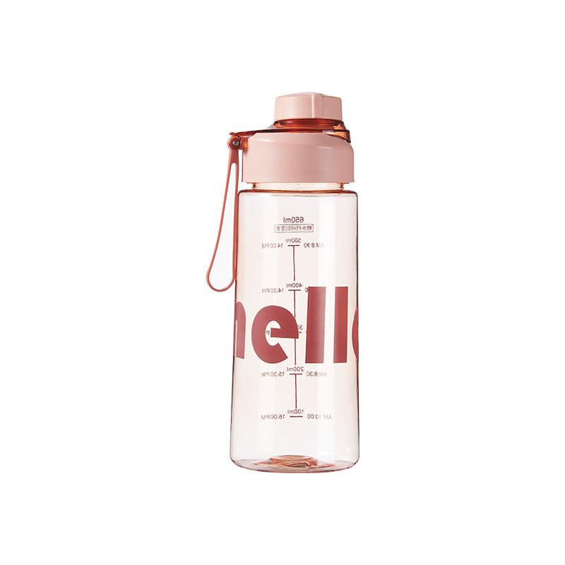 

Style Water Bottle With Detachable Rope And Shockproof Pc Material For Outdoor Exercise 650ml розовый