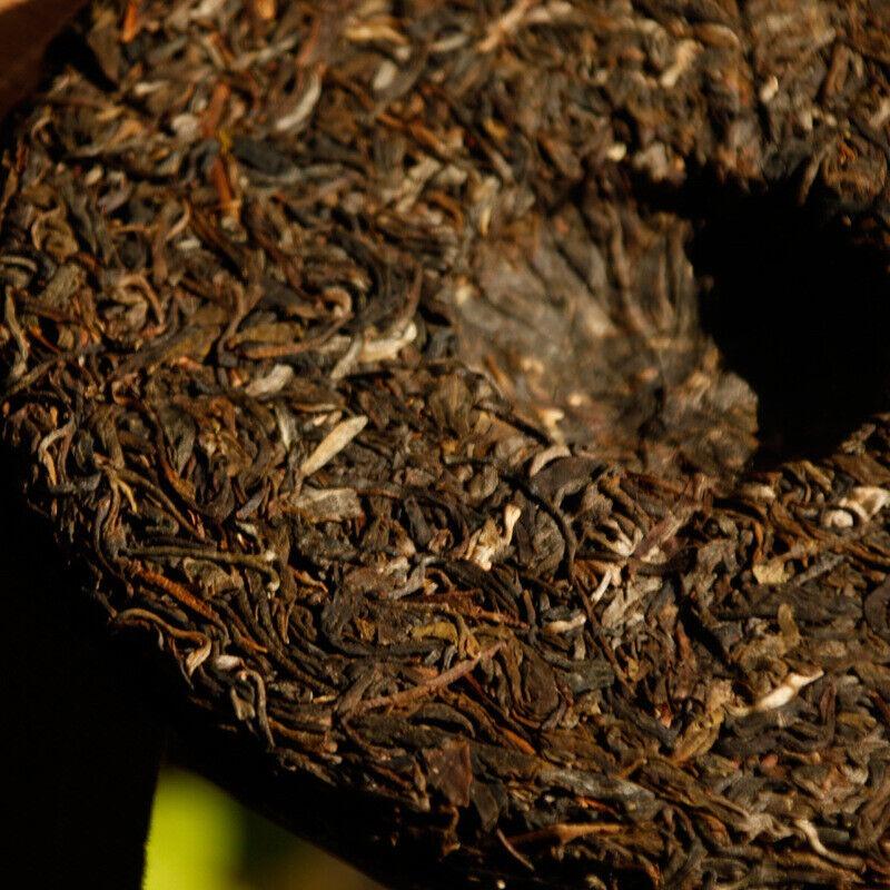 357г Сырой чай Пуэр Старый Паньчжан Коричневая гора Юньнань Семь пирожных ручной прессовки — фото 5