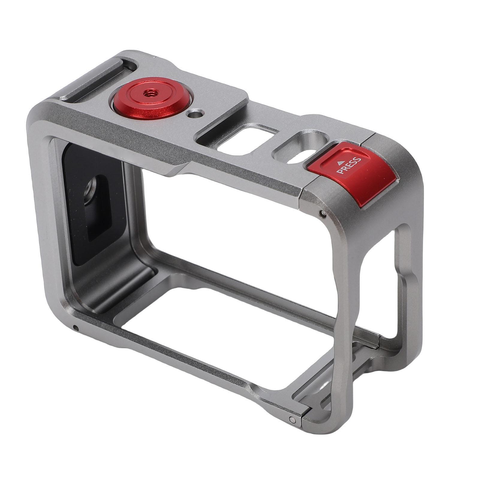 TOMTOP JMS Camera Kooi Geschikt voor Osmo Action 6 Camera Beschermend Frame Behuizing Case Ondersteuning Links Rechts Opening