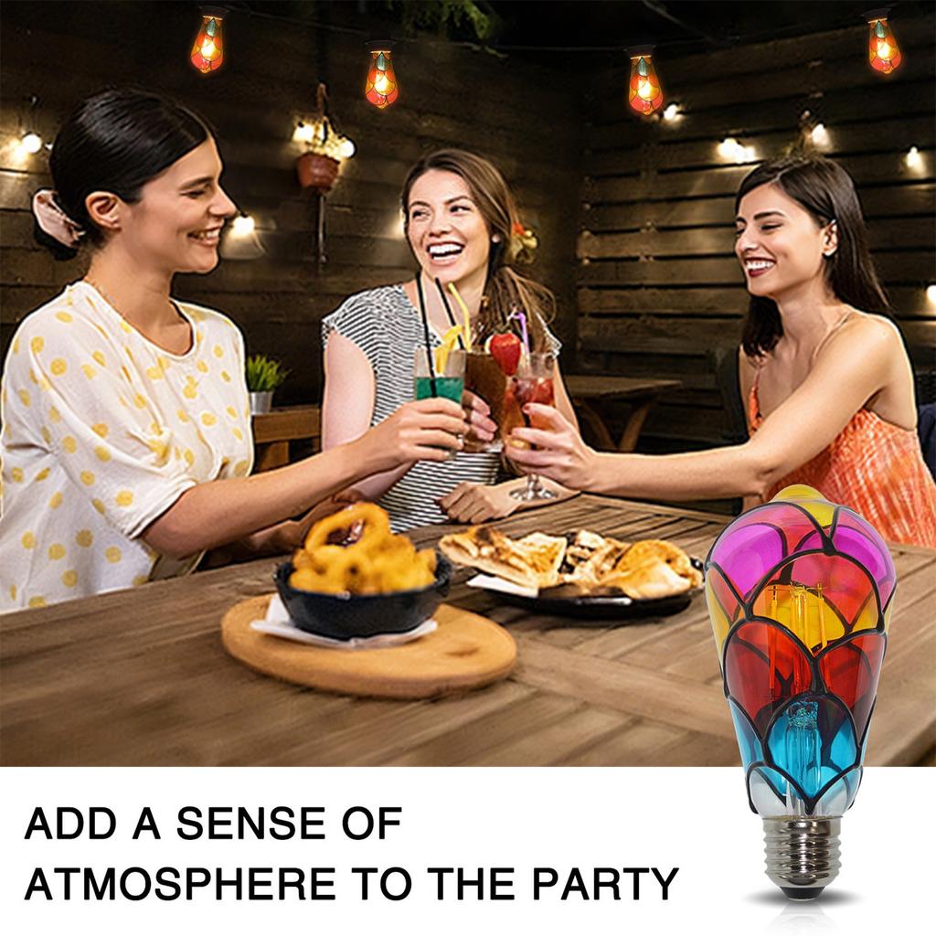 Unique Decor Piece: Hand-painted Bulb Becomes A One-of-a-kind Decorative 2PC