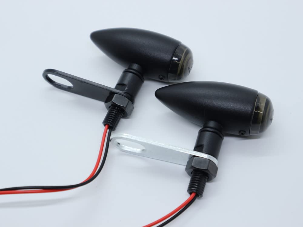 Beatus Turn Signal Stays Set of 4 Bikes, Universal Use, 2 Black, 2 Silver