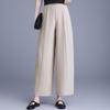 Spring 2026 Elegant Casual High Waist Wide Leg Pants for Middle-Aged and Elderly Women