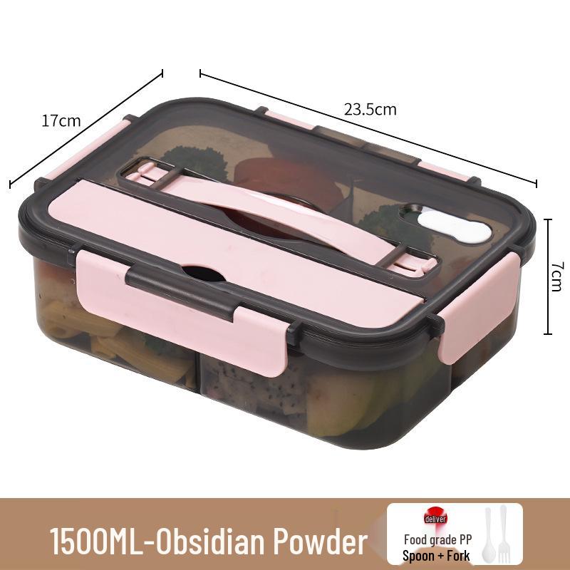 Insulated Bento Lunch Box with Lid - Large Capacity, Food-Grade, Portable for Students and Office Workers