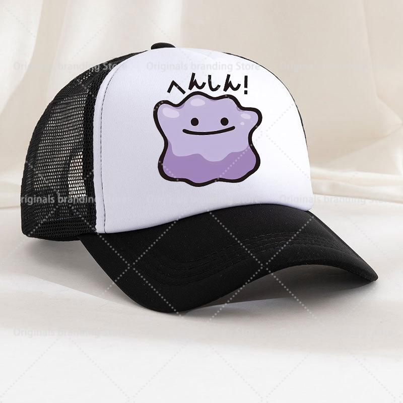Summer Baseball Cap Cartoon Anime Figure Pokemoned Print Hat Boy Girl Breathable Kid Hat HipHop NetCap Kawaii Kids Toy Gift