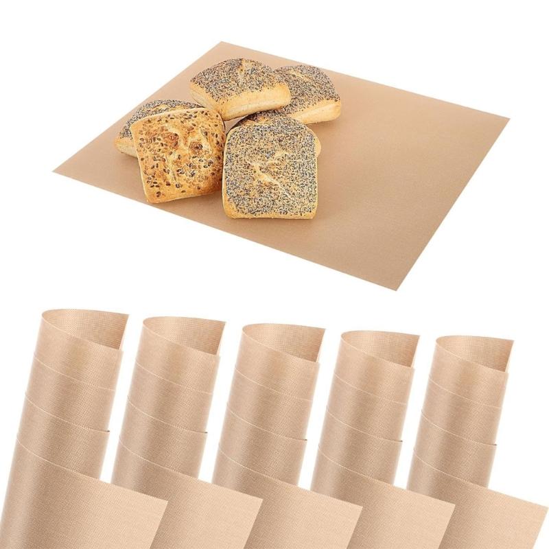 Pack of 10 Heat Resistant Baking Mat for Ovens Oil-Proof Baking Paper Oven Liner Sheet Convenient Oil-proof Papers