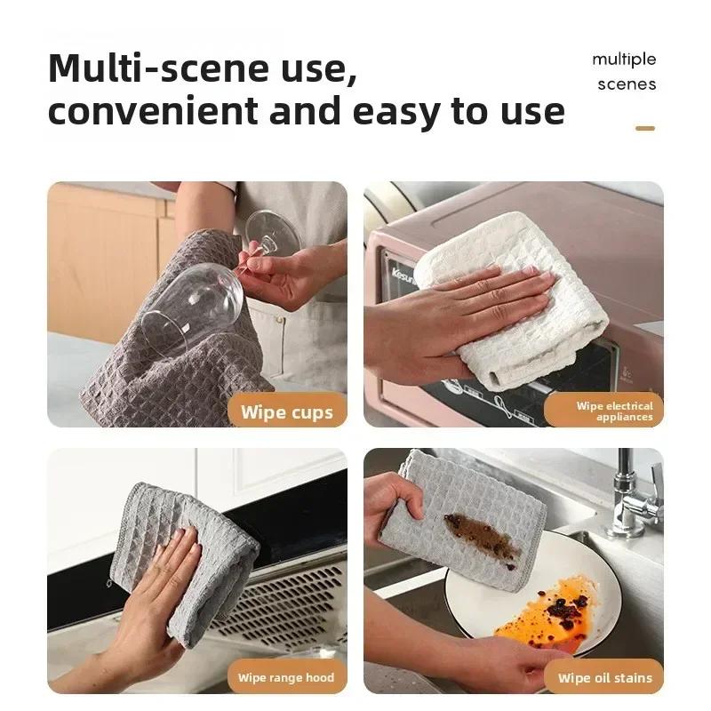 Coffee Bar Cleaning Towels Super Absorbent Microfiber Cleaning Cloth Towel Home Barista Clean Tool Coffee Machine Cleaner