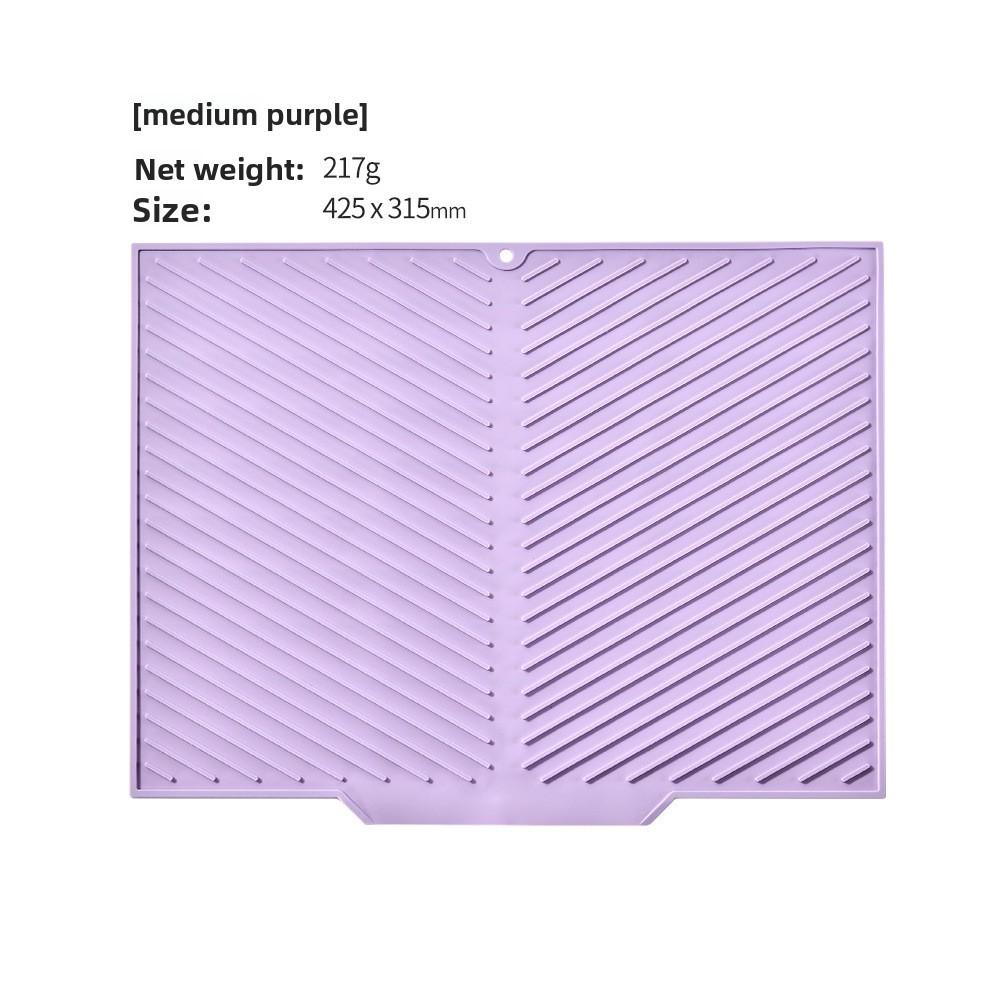Silicone Kitchen Mat With Nonslip Textured Surface For Home Use And Dish Drying