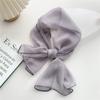 Solid Color Lace Neckerchief Long Scarfs Ribbon Wrist Basic Versatile Thin Head Scarf For Women Simple Headband Fashion Hairband
